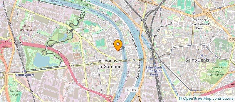 localisation de l'entreprise MADAME SARRA TEYEB  VILLENEUVE-LA-GARENNE