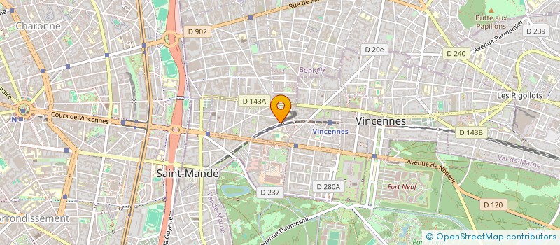 localisation de l'entreprise MADAME SARVENAZ DEZVAREH  VINCENNES