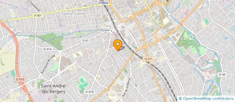 localisation de l'entreprise MADAME SARY GUIZE  SAINT-ANDRE-LES-VERGERS