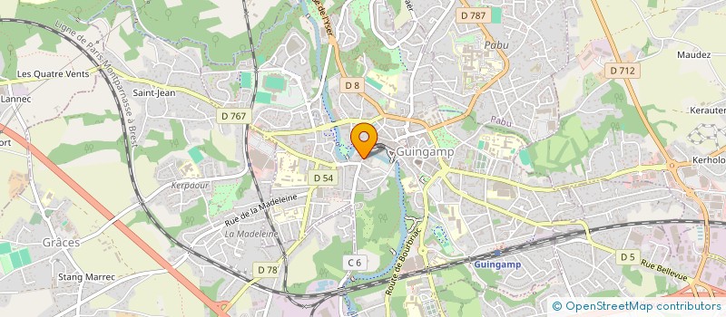 localisation de l'entreprise MADAME SASHA BOUCHARA  GUINGAMP
