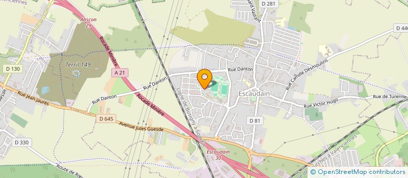 localisation de l'entreprise MADAME SASHA TURMEL  ESCAUDAIN