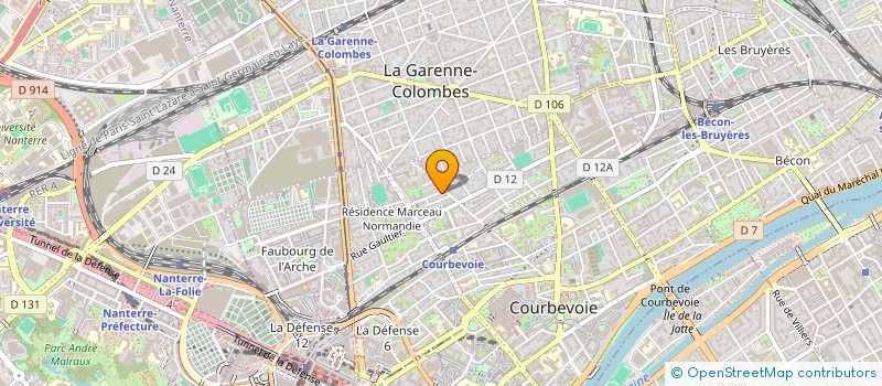 localisation de l'entreprise MADAME SASKIA BLANC à COURBEVOIE
