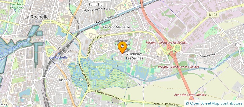 localisation de l'entreprise MADAME SASKIA CHARVET  LA ROCHELLE