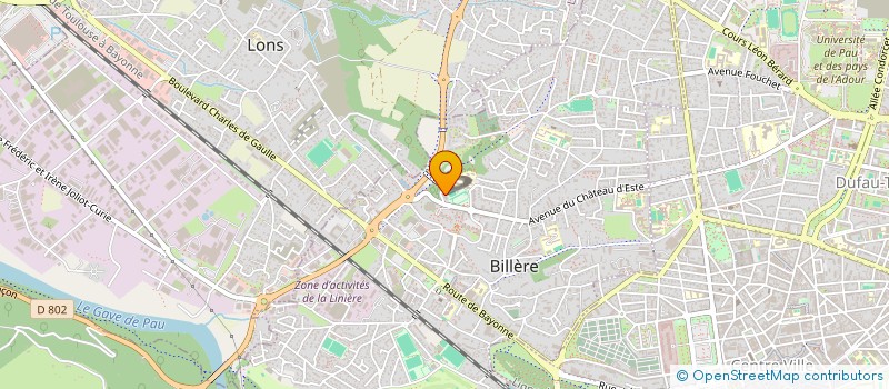 localisation de l'entreprise MADAME SASKIA DARRACQ  BILLERE