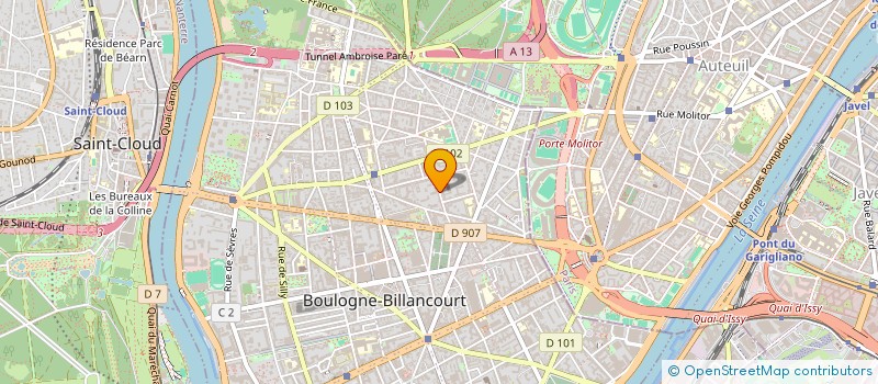 localisation de l'entreprise MADAME SASKIA LAVAUD à BOULOGNE-BILLANCOURT