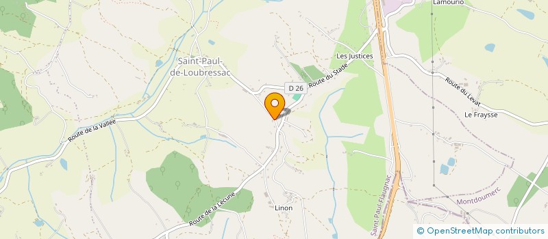 localisation de l'entreprise MADAME SASSANDRA BERGOUNIOUX  SAINT-PAUL - FLAUGNAC