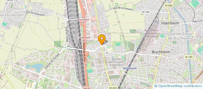 localisation de l'entreprise MADAME SATI ER  BISCHHEIM