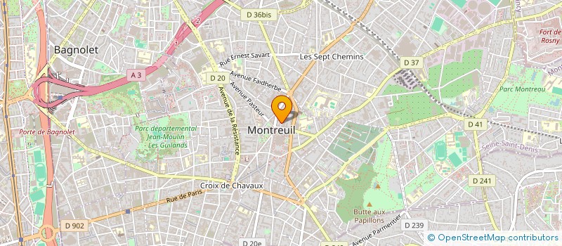 localisation de l'entreprise MADAME SATIDPORN RADTANAPATUM  MONTREUIL
