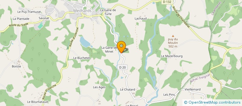 localisation de l'entreprise MADAME SATY GBE à MEILHARDS