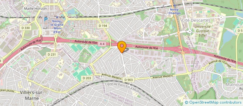 localisation de l'entreprise MADAME SAU LAU à NOISY-LE-GRAND