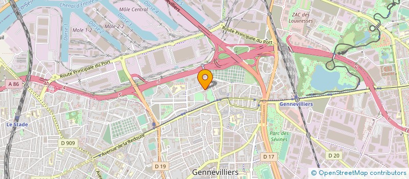 localisation de l'entreprise MADAME SAVANNAH COULIBALY  GENNEVILLIERS