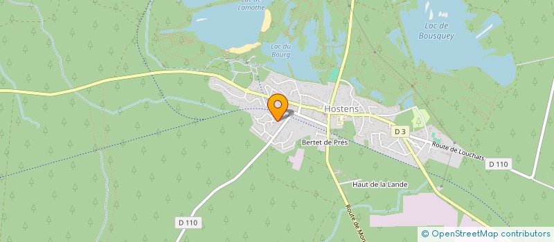 localisation de l'entreprise MADAME SAVANNAH LEPERS  HOSTENS