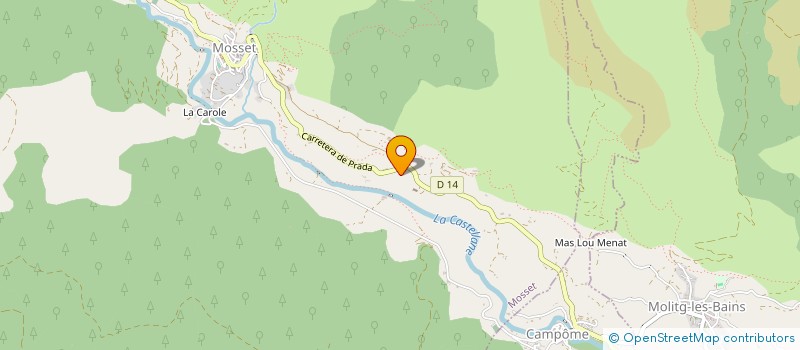 localisation de l'entreprise MADAME SAVERIA HENRY  MOSSET