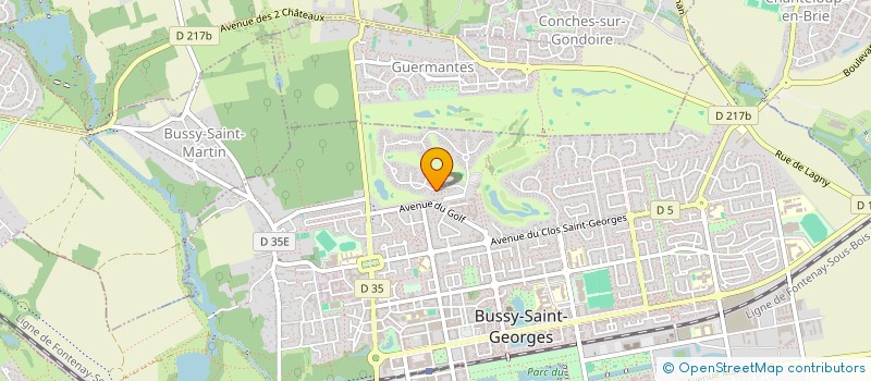 localisation de l'entreprise MADAME SAWCENE MOSBAH  BUSSY-SAINT-GEORGES