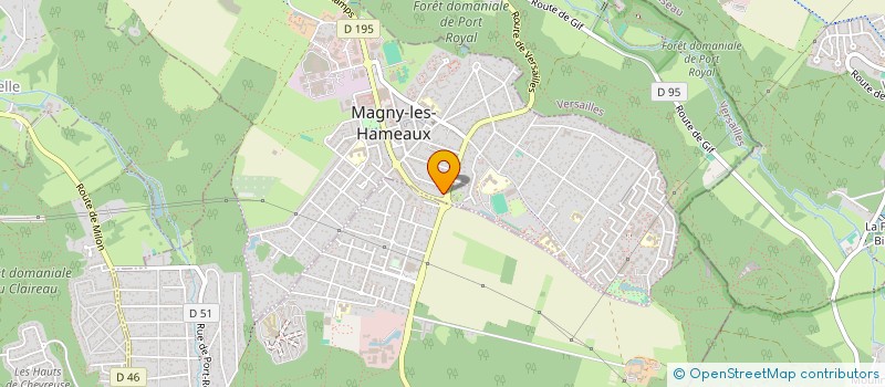 localisation de l'entreprise MADAME SAWSSEN EL MOUZOUN EL IDRISSI  MAGNY-LES-HAMEAUX