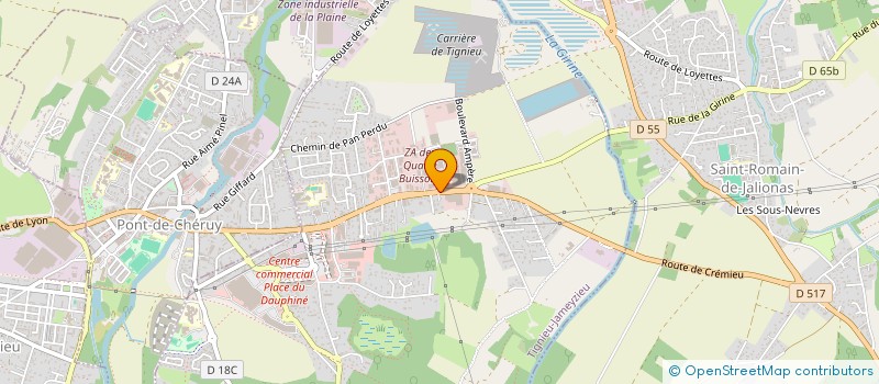 localisation de l'entreprise MADAME SAZIYE GUVERCIN  TIGNIEU-JAMEYZIEU