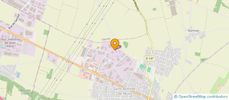 localisation de l'entreprise MADAME SCARLETT PEREZ  SAINT-BONNET-DE-MURE