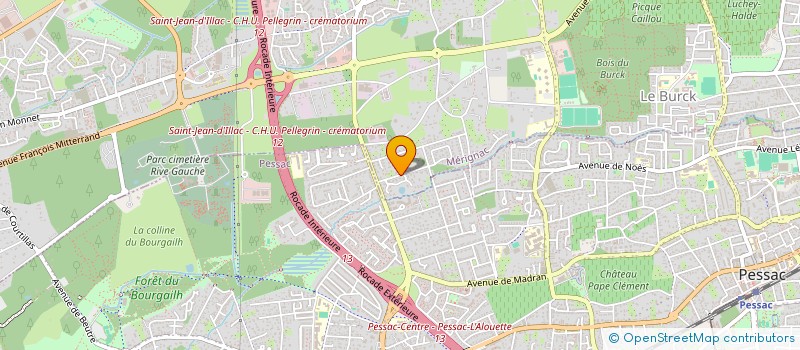 localisation de l'entreprise MADAME SCEONA POROLI  MERIGNAC