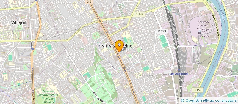 localisation de l'entreprise MADAME SCHAINESS ALOUACHE  VITRY-SUR-SEINE