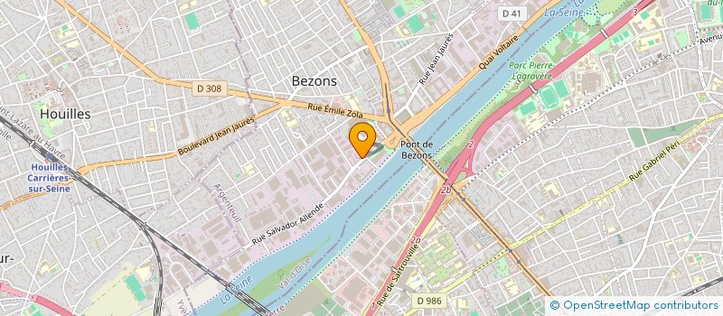 localisation de l'entreprise MADAME SCHOLASTIQUE QUENUM  BEZONS