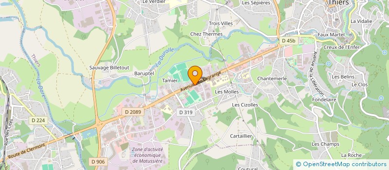 localisation de l'entreprise MADAME SEDA MUSLU  THIERS