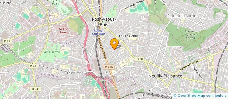 localisation de l'entreprise MADAME SEDAMI NAGO  ROSNY-SOUS-BOIS