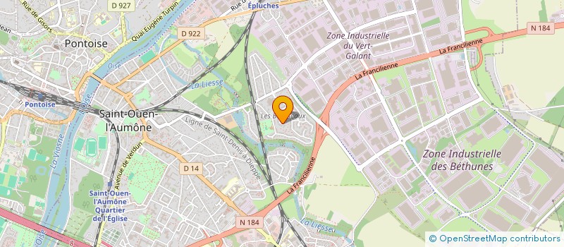 localisation de l'entreprise MADAME SEDJRO MITOBABA  SAINT-OUEN-L'AUMONE