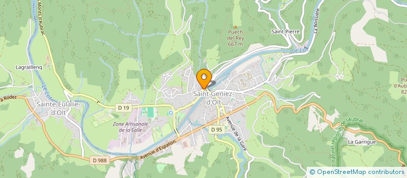 localisation de l'entreprise MADAME SEDRINE MENDEZ à SAINT GENIEZ D'OLT ET D'AUBRAC