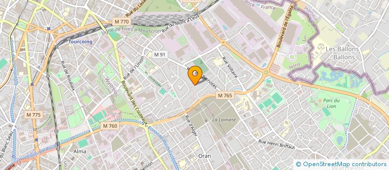 localisation de l'entreprise MADAME SEFORA MAROUFI  WATTRELOS