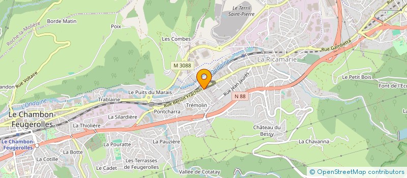 localisation de l'entreprise MADAME SEGANE LAZAR  LE CHAMBON-FEUGEROLLES