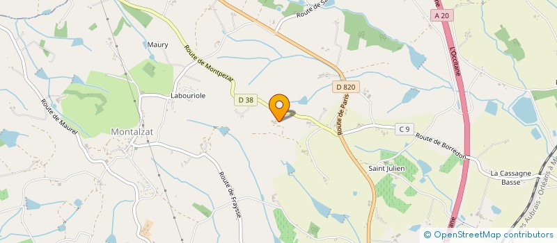 localisation de l'entreprise MADAME SEGOLAINE MAILLOT  MONTALZAT