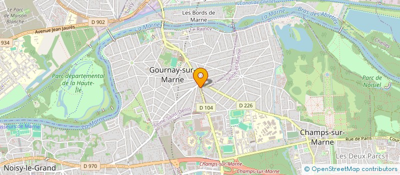 localisation de l'entreprise MADAME SEGOLEN BONNET à GOURNAY-SUR-MARNE