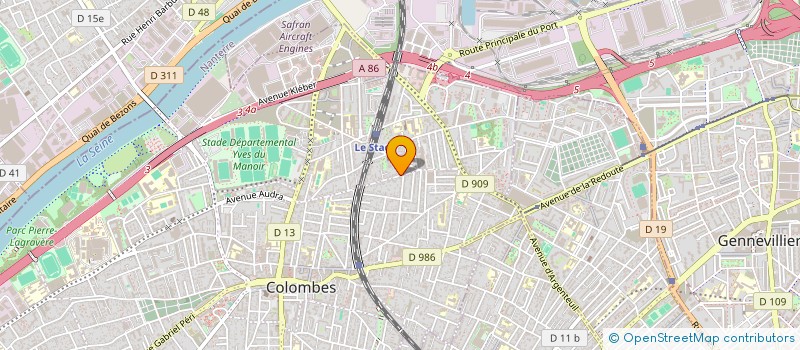 localisation de l'entreprise MADAME SEGOLENE AUMONIER à COLOMBES