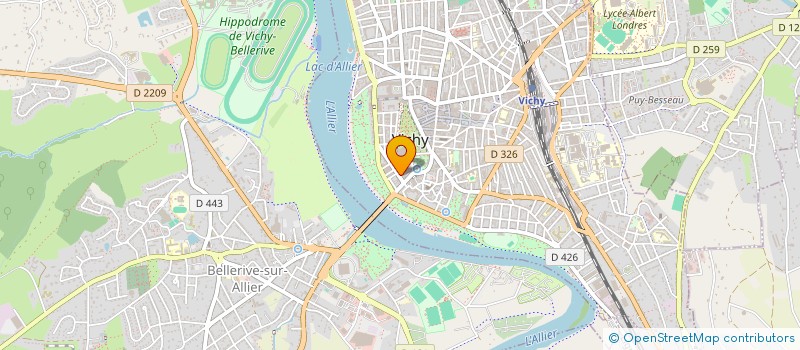 localisation de l'entreprise MADAME SEGOLENE BERNARD à VICHY