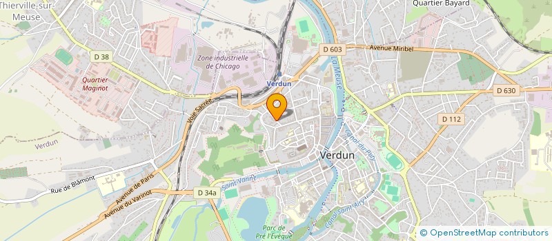 localisation de l'entreprise MADAME SEGOLENE CASSANET à VERDUN