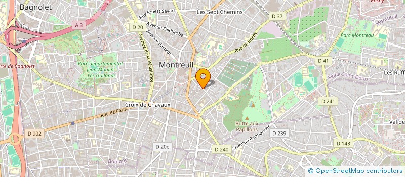localisation de l'entreprise MADAME SEGOLENE CHARPENTIER à MONTREUIL