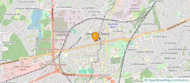 localisation de l'entreprise MADAME SEGOLENE CIOLI  JOUE-LES-TOURS