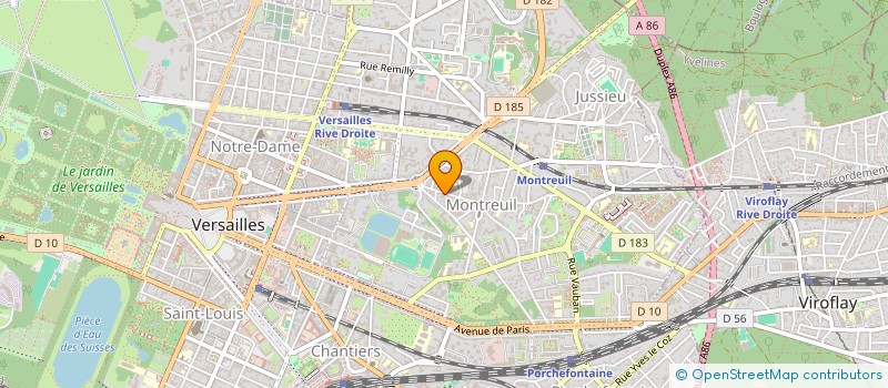 localisation de l'entreprise MADAME SEGOLENE CLEDAT DE LA VIGERIE  VERSAILLES