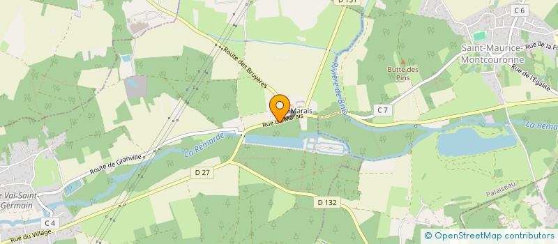 localisation de l'entreprise MADAME SEGOLENE DE POURTALES  LE VAL-SAINT-GERMAIN