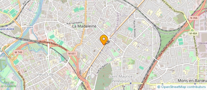 localisation de l'entreprise MADAME SEGOLENE DEBRUYNE à LA MADELEINE