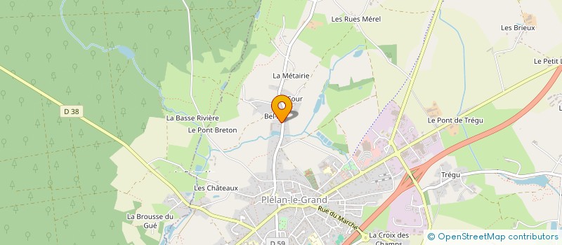 localisation de l'entreprise MADAME SEGOLENE DELACROIX  PLELAN-LE-GRAND