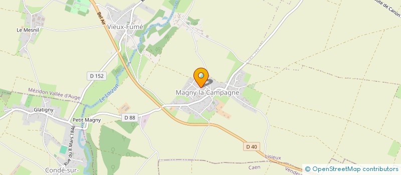 localisation de l'entreprise MADAME SEGOLENE DENAIN à MEZIDON VALLEE D'AUGE