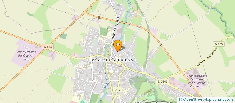 localisation de l'entreprise MADAME SEGOLENE DIPAYEN  LE CATEAU-CAMBRESIS