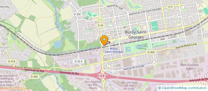 localisation de l'entreprise MADAME SEGOLENE DUBAR CHOUARD  BUSSY-SAINT-GEORGES