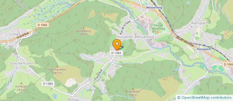 localisation de l'entreprise MADAME SEGOLENE FISCHER  HUSSEREN-WESSERLING