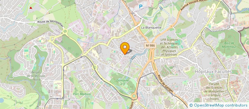 localisation de l'entreprise MADAME SEGOLENE FOUCAUD à MONTPELLIER