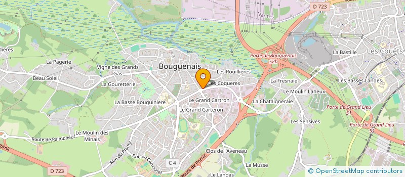 localisation de l'entreprise MADAME SEGOLENE FRAYSE  BOUGUENAIS