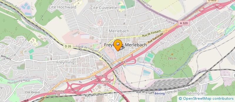 localisation de l'entreprise MADAME SEGOLENE LAMINETTE à FREYMING-MERLEBACH