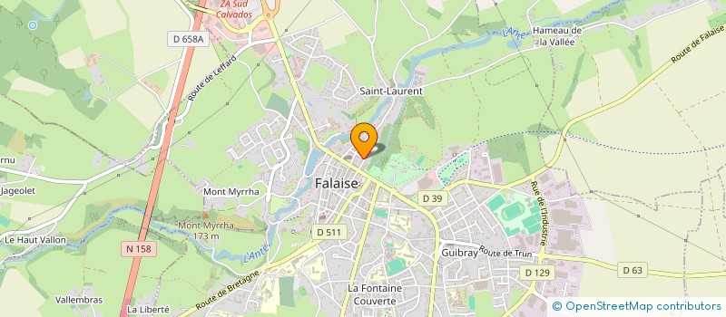 localisation de l'entreprise MADAME SEGOLENE LE GUEN  FALAISE