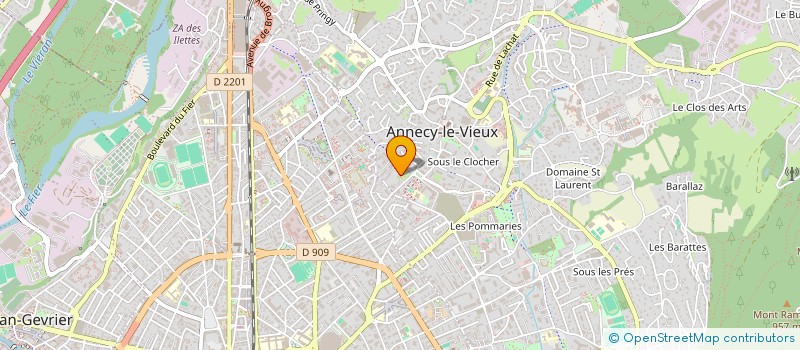 localisation de l'entreprise MADAME SEGOLENE MOLLAT DU JOURDIN à ANNECY